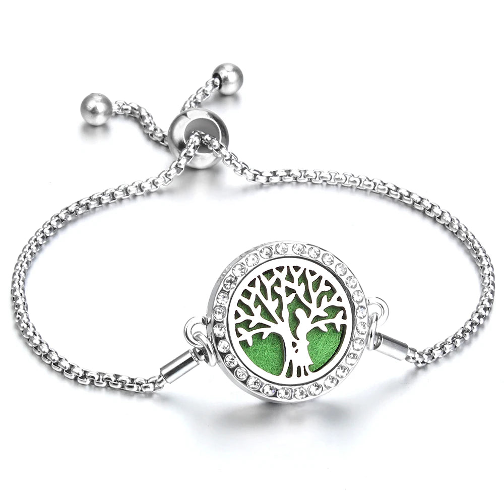 Adjustable Aromatherapy Bracelet – Aroma Perfume Essential Oil Diffuser Jewelry